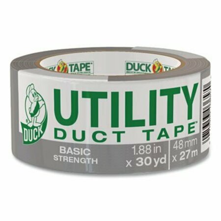 SHURTECH BRANDS Duck, BASIC STRENGTH DUCT TAPE, 3in CORE, 1.88in X 30 YDS, SILVER 1154019